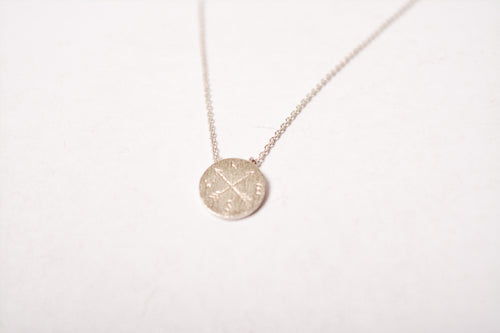 Compass Silver Necklace