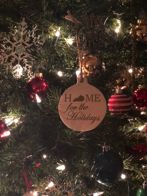 Ceramic Home for the Holidays Ornament