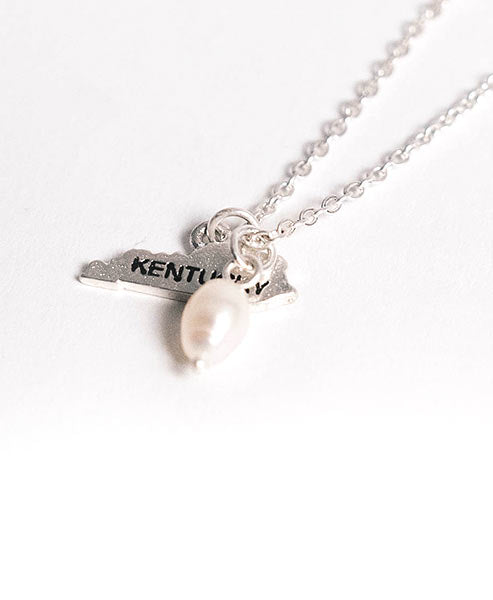 Silver State Outline Necklace