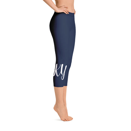 KY Navy Capri Leggings