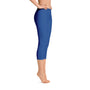 Kentucky Script Blue Capri Leggings