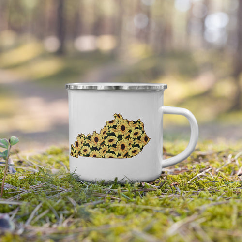 Sunflower State Enamel Mug