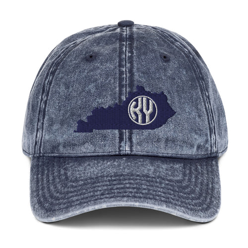 State Monogram Vintage Cap (Navy)