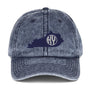 State Monogram Vintage Cap (Navy)