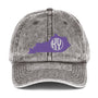 State Monogram Vintage Cap (Violet)