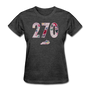 270 Floral SS Tee - heather black