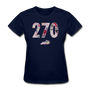 270 Floral SS Tee - navy