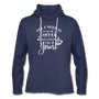 Coffee & Jesus Lightweight Hoodie - heather navy