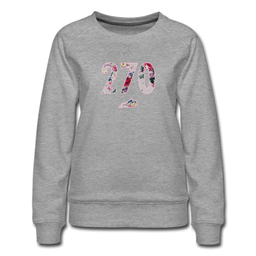 270 Floral Premium Sweatshirt - heather gray