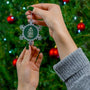 Let Us Adore Him Pewter Snowflake Ornament