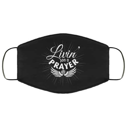 Livin' on a Prayer Face Mask (Black)