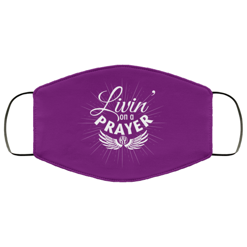 Livin' on a Prayer Face Mask (Violet)
