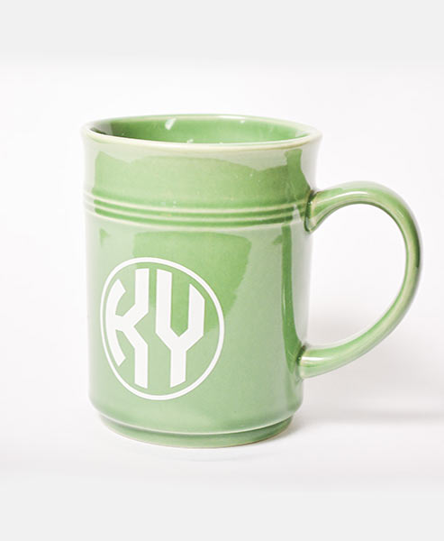 Green Monogram Mug