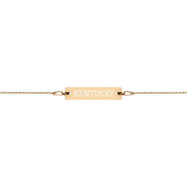 Kentucky Graduate Gold Bar Chain Bracelet