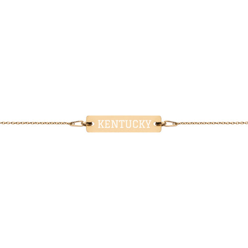 Kentucky Graduate Gold Bar Chain Bracelet