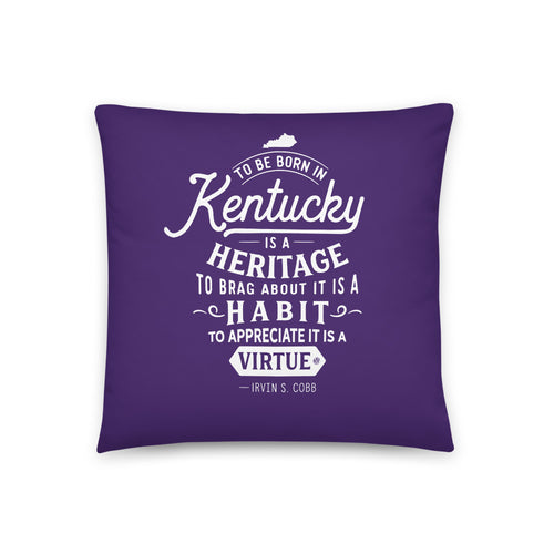 Kentucky is a Heritage Pillow